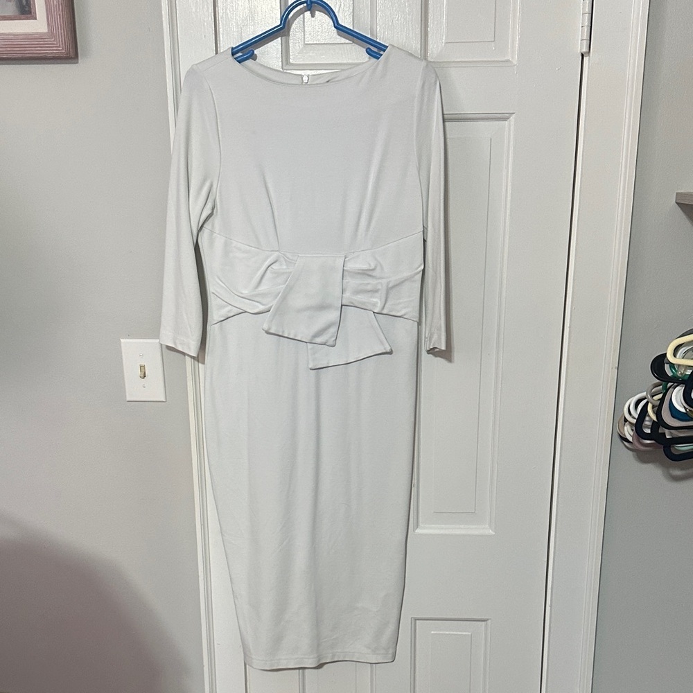 Mary Crafts size 12 white sheath dress